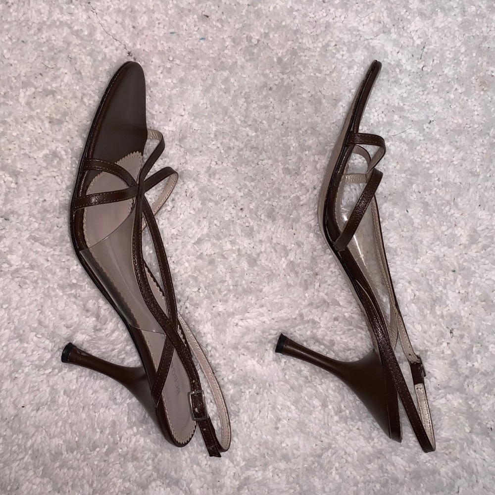 BCBG Max Azria Chocolate Kitten Heel Sandal - Picture 3 of 8